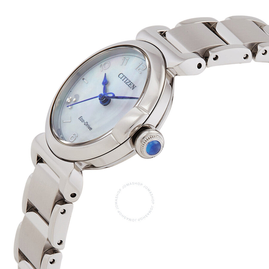 Citizen L Mae White Mother of Pearl Dial Ladies Watch EM1130-83D - Dawson Watches #2