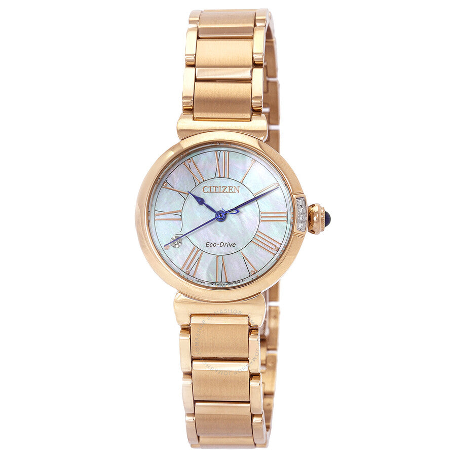 Citizen L Series Eco-Drive Mother of Pearl Dial Ladies Watch EM1063-89D - Dawson Watches