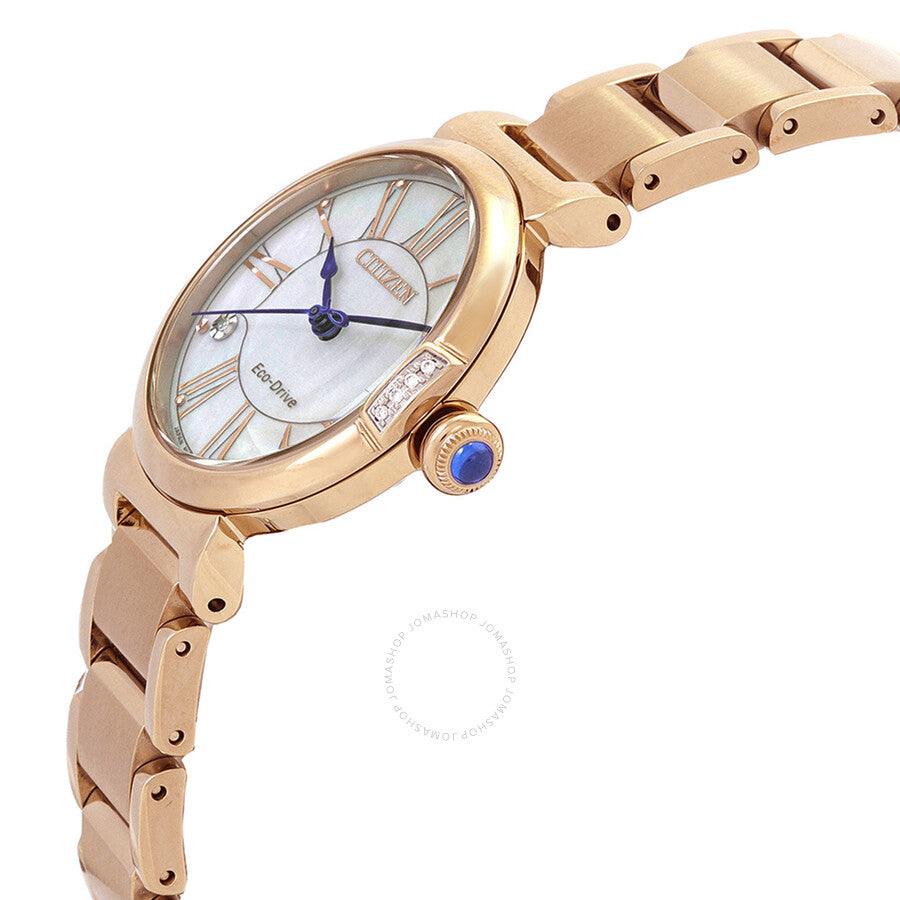 Citizen L Series Eco-Drive Mother of Pearl Dial Ladies Watch EM1063-89D - Dawson Watches #2