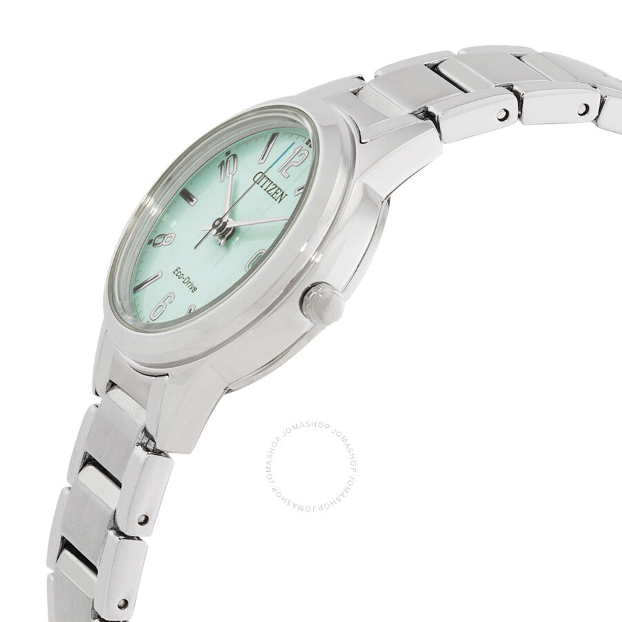 Citizen Lady Eco-Drive Green Dial Watch FE1241-71X - Dawson Watches #2