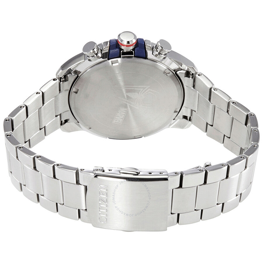 Citizen Marvel Spider-Man Eco-Drive Chronograph Blue Dial Men's Watch CA0429-53W - Dawson Watches #3