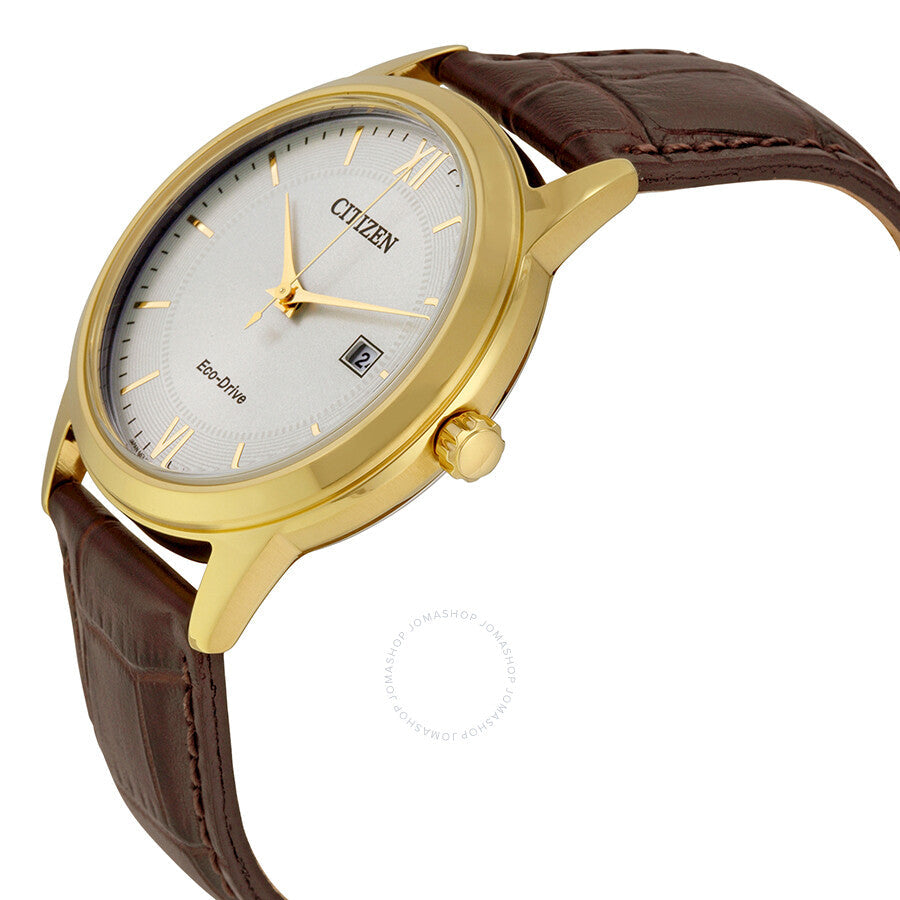 Citizen Men's Straps Eco-Drive Ivory White Dial Watch AW1232-04A - Dawson Watches #2