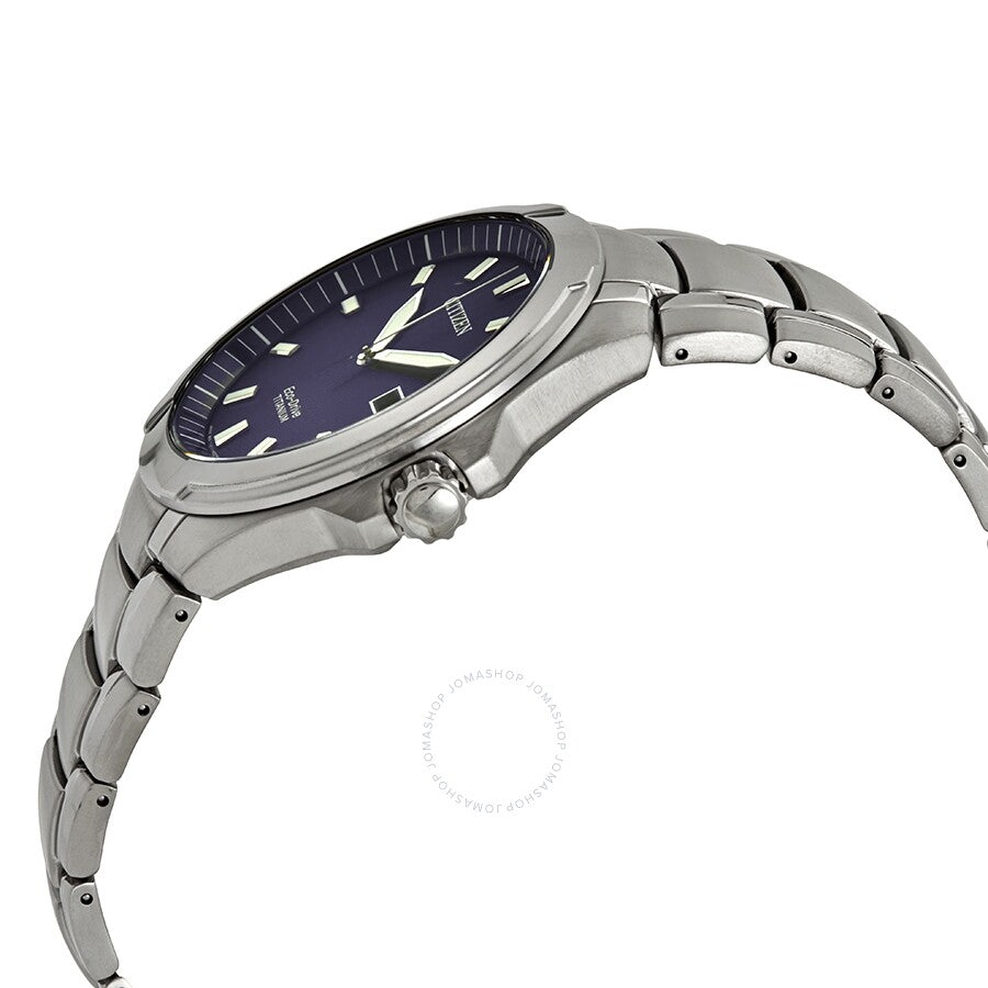 Citizen Paradigm Super Titanium Eco-Drive Blue Dial Men's Watch BM7431-51L - The Watches Men & Co #2