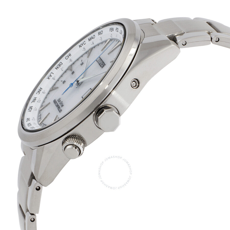 Citizen Perpetual World Time GMT White Dial Men's Watch CB0270-87A - Dawson Watches #2