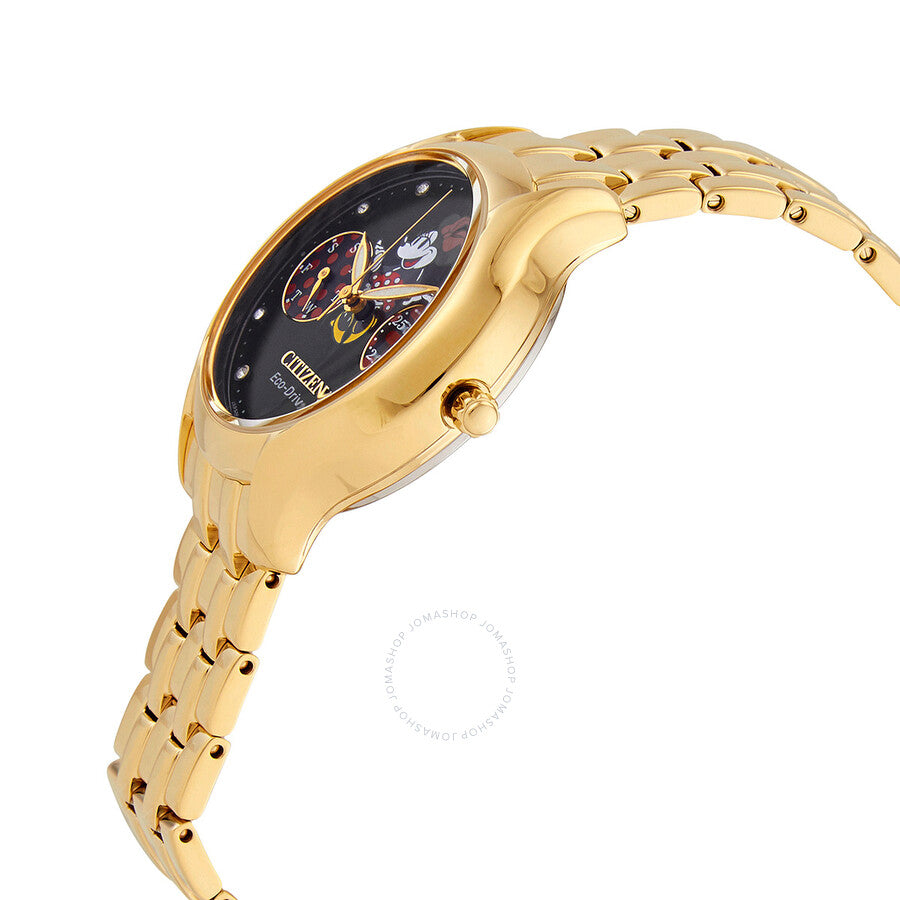 Citizen Positively Minnie Chronograph Crystal Black Dial Ladies Watch FD4018-55W - Dawson Watches #2