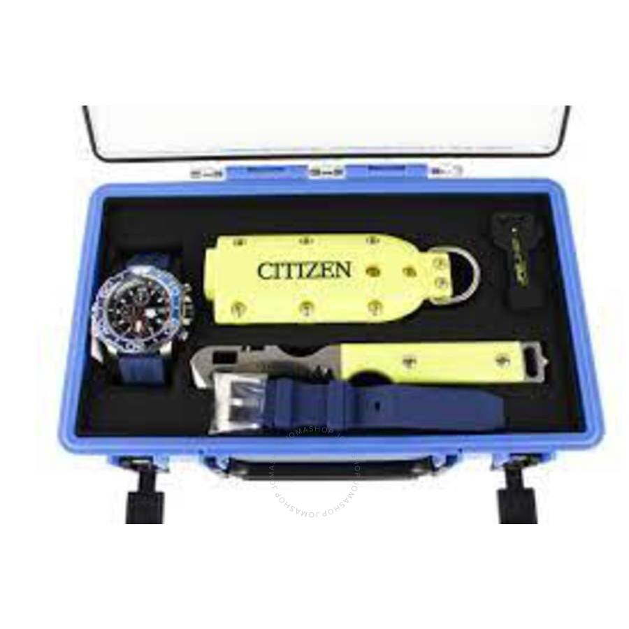 Citizen Promaster Aqualand Chronograph Blue Dial Men's Watch BJ2169-88E - Dawson Watches #2