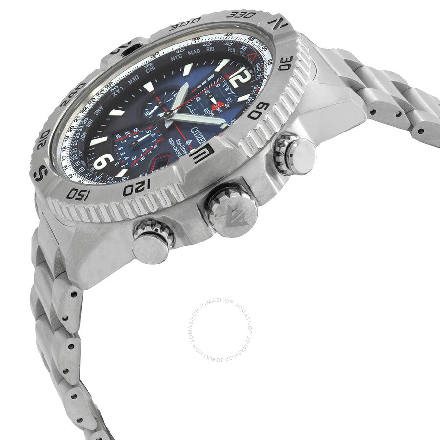 Citizen Promaster Navihawk A-T Chronograph Blue Dial Men's Watch AT8220-55L - Dawson Watches #2