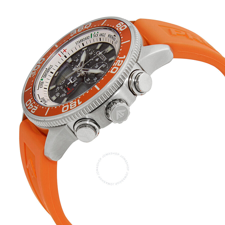 Citizen Promaster Perpetual Alarm World Time Chronograph Analog-Digital Black Dial Men's Watch JR4061-18E - Dawson Watches #2