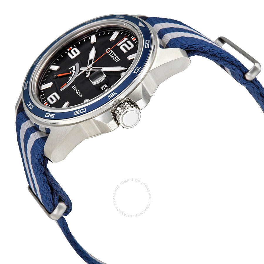 Citizen PRT Eco-Drive Power Reserve Black Dial Men's Watch AW7038-04L - Dawson Watches #2
