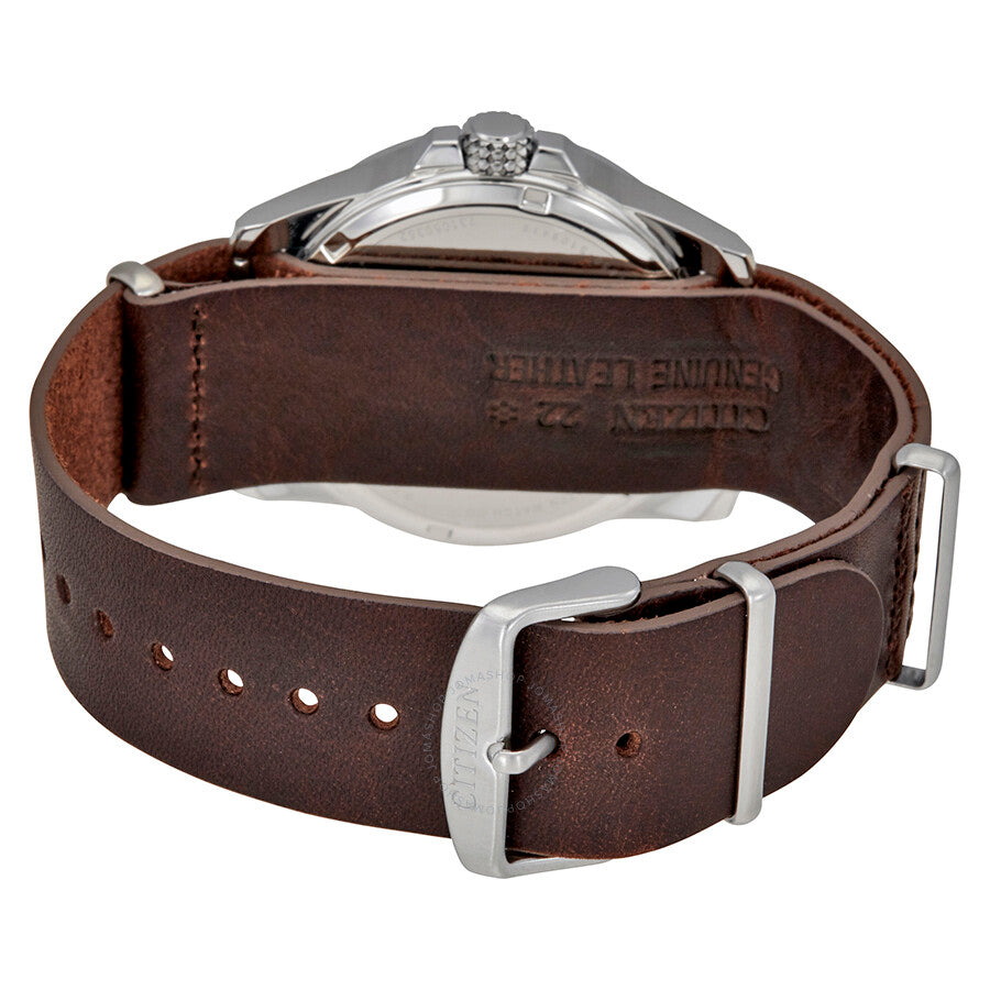 Citizen PRT Taupe Dial Brown Leather Men's Watch AW7039-01H - Dawson Watches #3