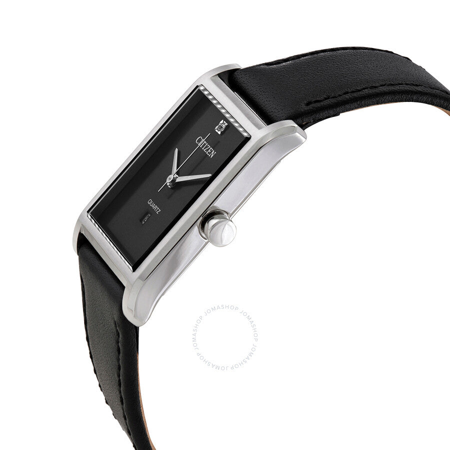 Citizen Quartz Black Dial Black Leather Men's Watch BH3001-14H - Dawson Watches #2