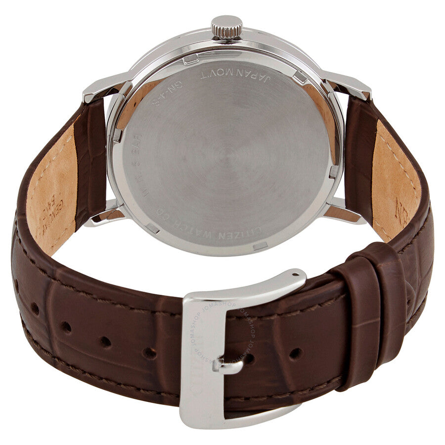 Citizen Quartz Black Dial Brown Leather Men's Watch BE9170-13H - Dawson Watches #3