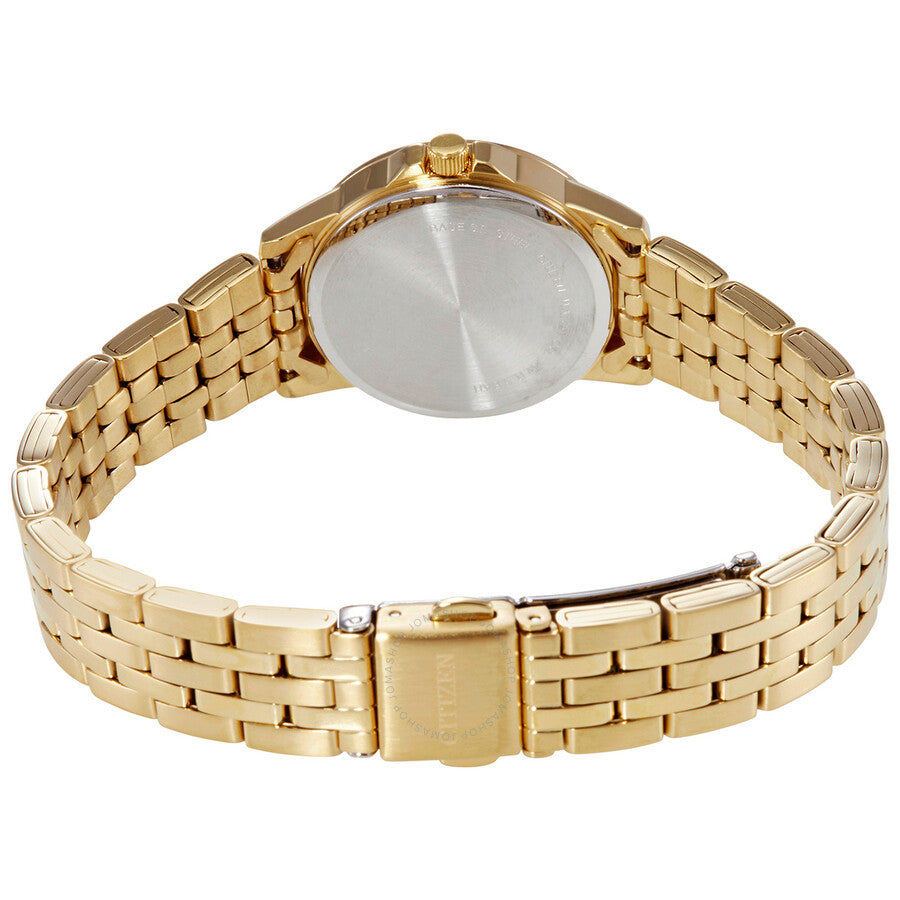 Citizen Quartz Black Dial Gold-tone Ladies Watch EQ0603-59F - Dawson Watches #3