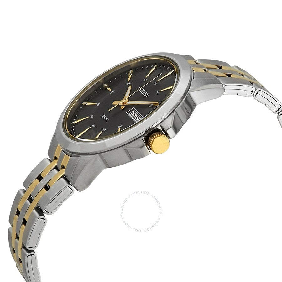 Citizen Quartz Black Dial Two-tone Men's Watch BF2018-52E - Dawson Watches #2