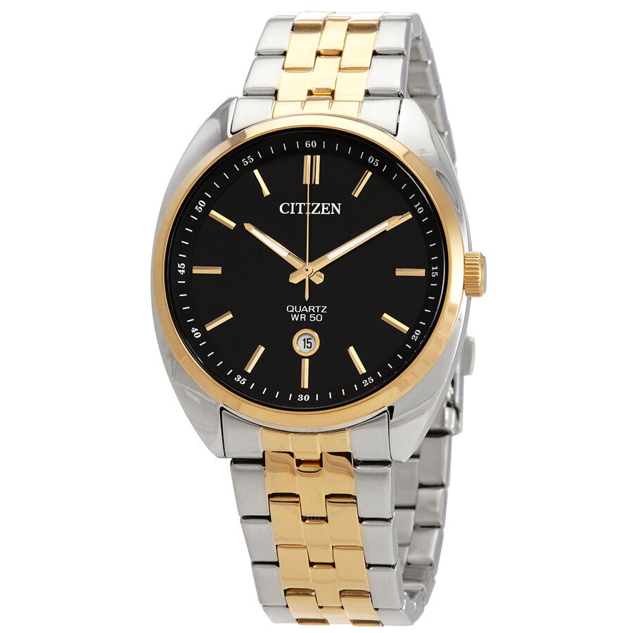Citizen Quartz Black Dial Two-tone Men's Watch BI5094-59E - Dawson Watches