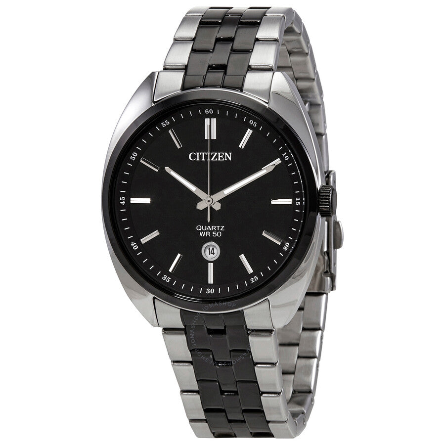 Citizen Quartz Black Dial Two-tone Men's Watch BI5098-58E - Dawson Watches