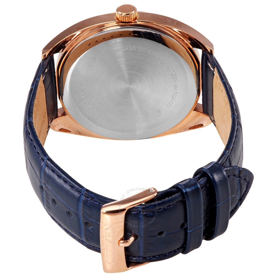 Citizen Quartz Blue Dial Blue Leather Men's Watch BI5093-01L - Dawson Watches #3