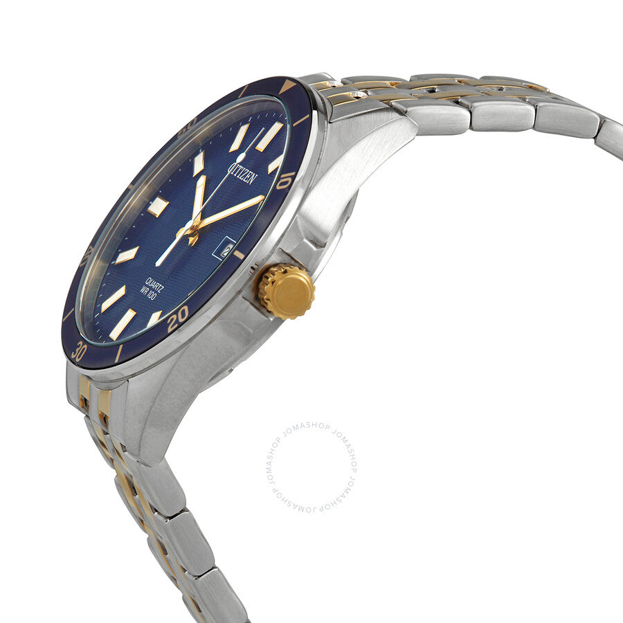 Citizen Quartz Blue Dial Two-tone Men's Watch BI5054-53L - The Watches Men & Co #2