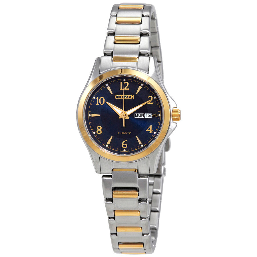 Citizen Quartz Blue Dial Two-tone Ladies Watch EQ0595-55L - Dawson Watches