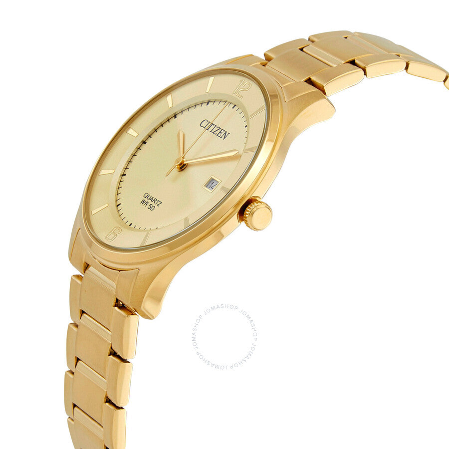 Citizen Quartz Champagne Dial Gold-tone Men's Watch BD0043-83P - Dawson Watches #2