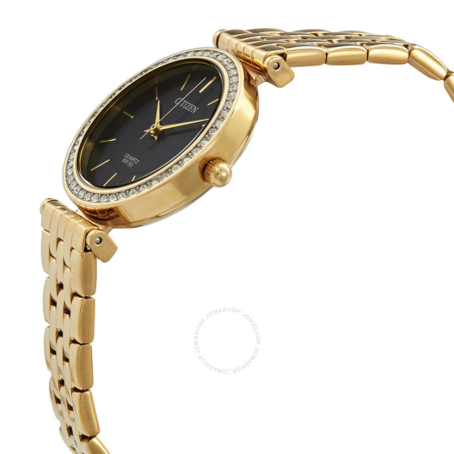Citizen Quartz Crystal Blue Dial Gold-tone Ladies Watch ER0213-57L - Dawson Watches #2