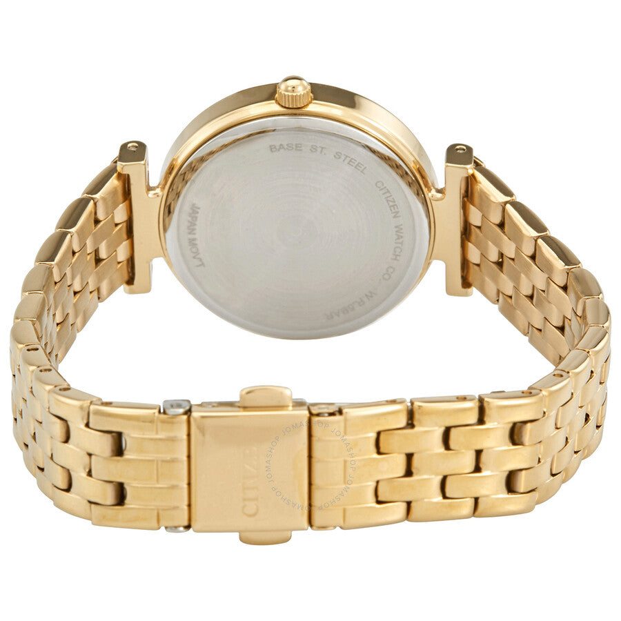 Citizen Quartz Crystal Blue Dial Gold-tone Ladies Watch ER0213-57L - Dawson Watches #3