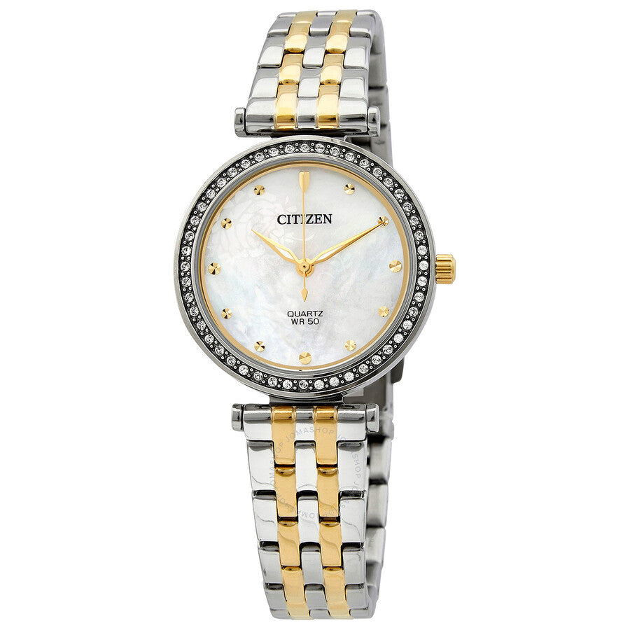 Citizen Quartz Crystal Mother of Pearl Dial Ladies Watch ER0214-54D - Dawson Watches