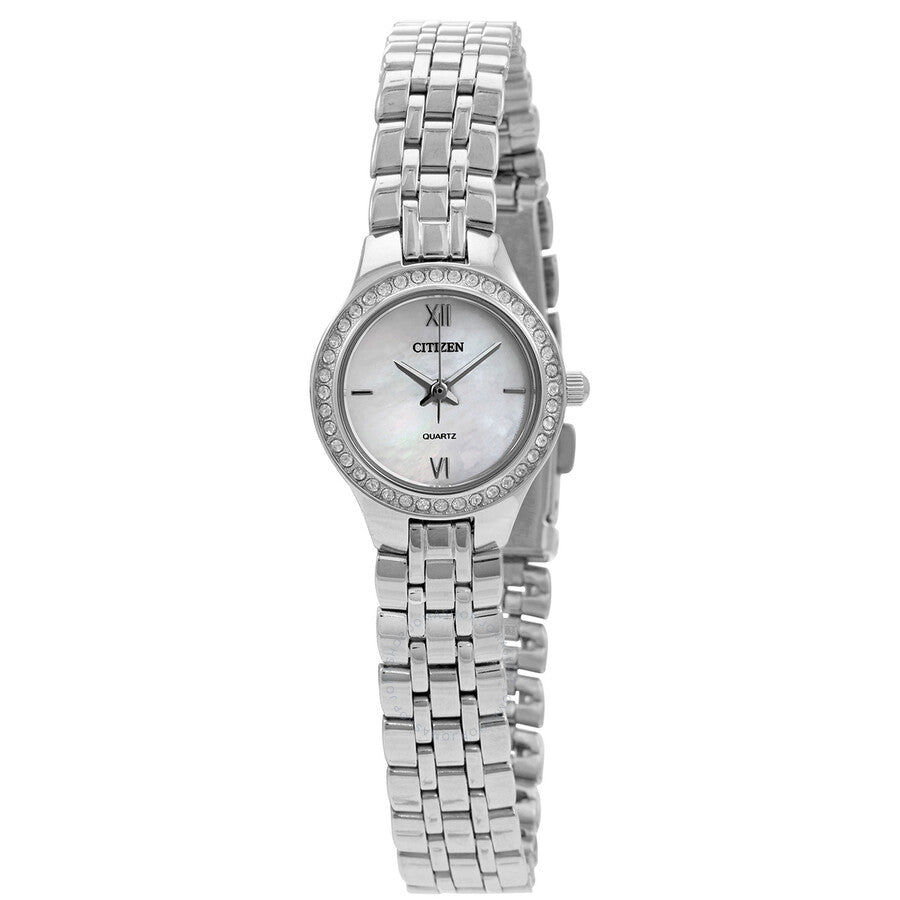 Citizen Quartz Crystal Mother of Pearl Dial Ladies Watch EJ6140-57D - Dawson Watches