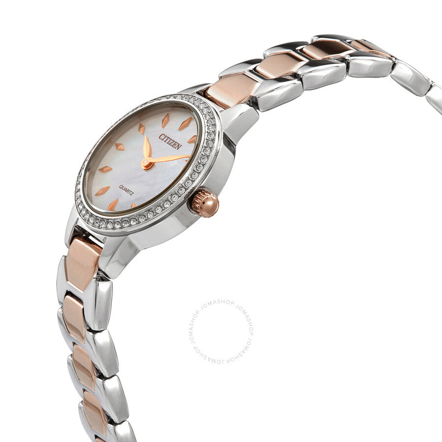 Citizen Quartz Crystal Mother of Pearl Dial Ladies Watch EZ7016-50D - Dawson Watches #2
