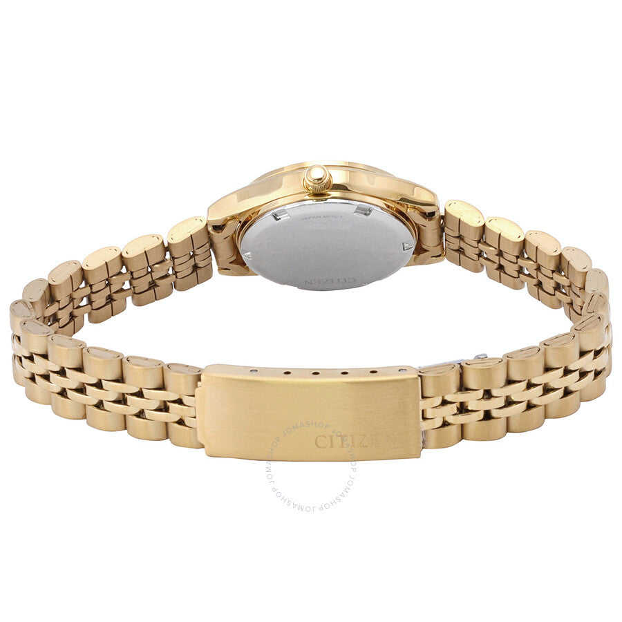 Citizen Quartz Crystal White Mother of Pearl Dial Ladies Watch EQ0532-55D - Dawson Watches #3