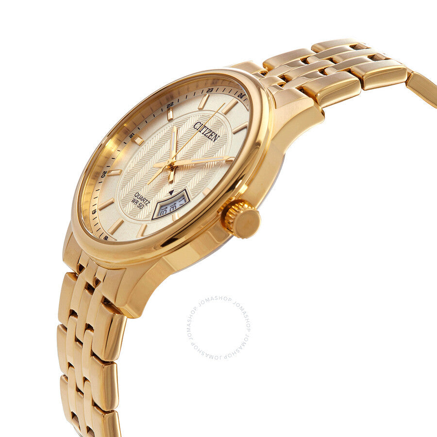 Citizen Quartz Gold Dial Gold-tone Men's Watch BI1052-85P - Dawson Watches #2