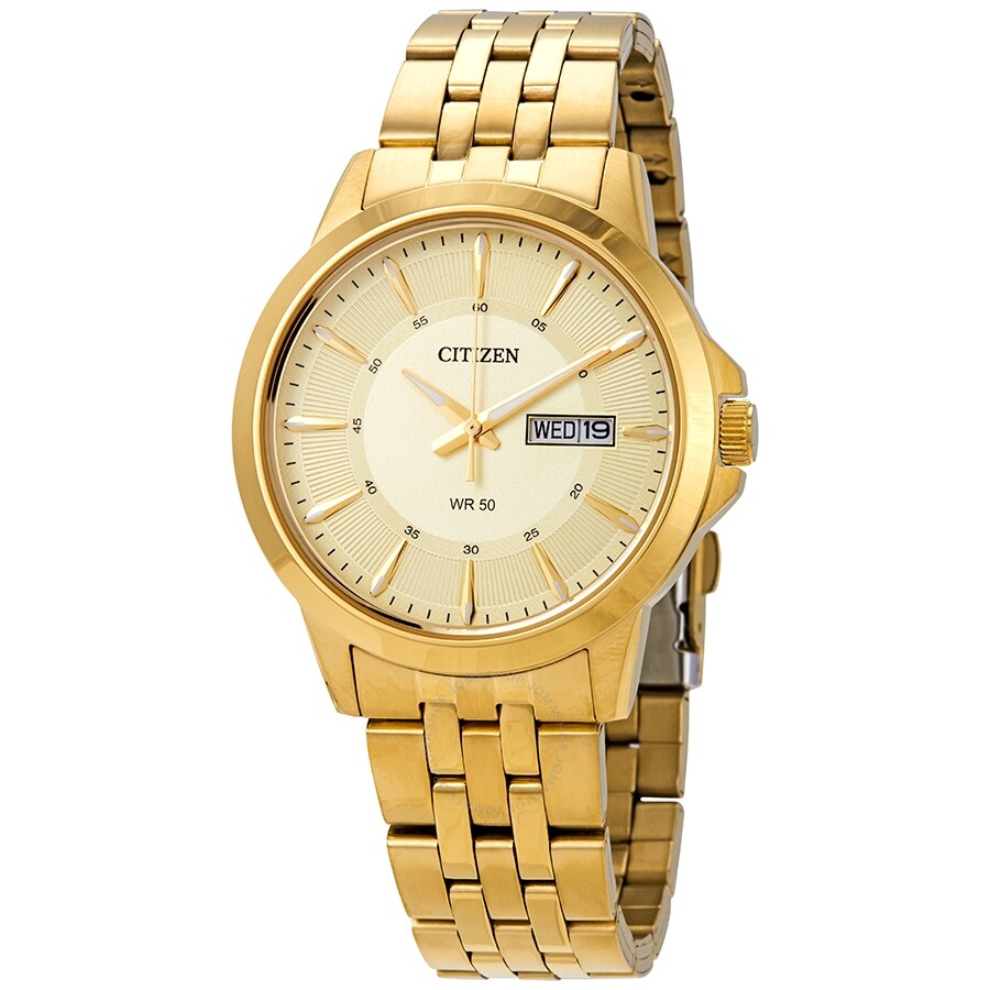 Citizen Quartz Champagne Dial Men's Watch BF2013-56P - Dawson Watches