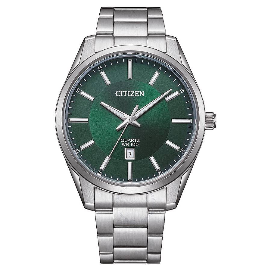 Citizen Quartz Green Dial Men's Watch BI1031-51Z - Dawson Watches