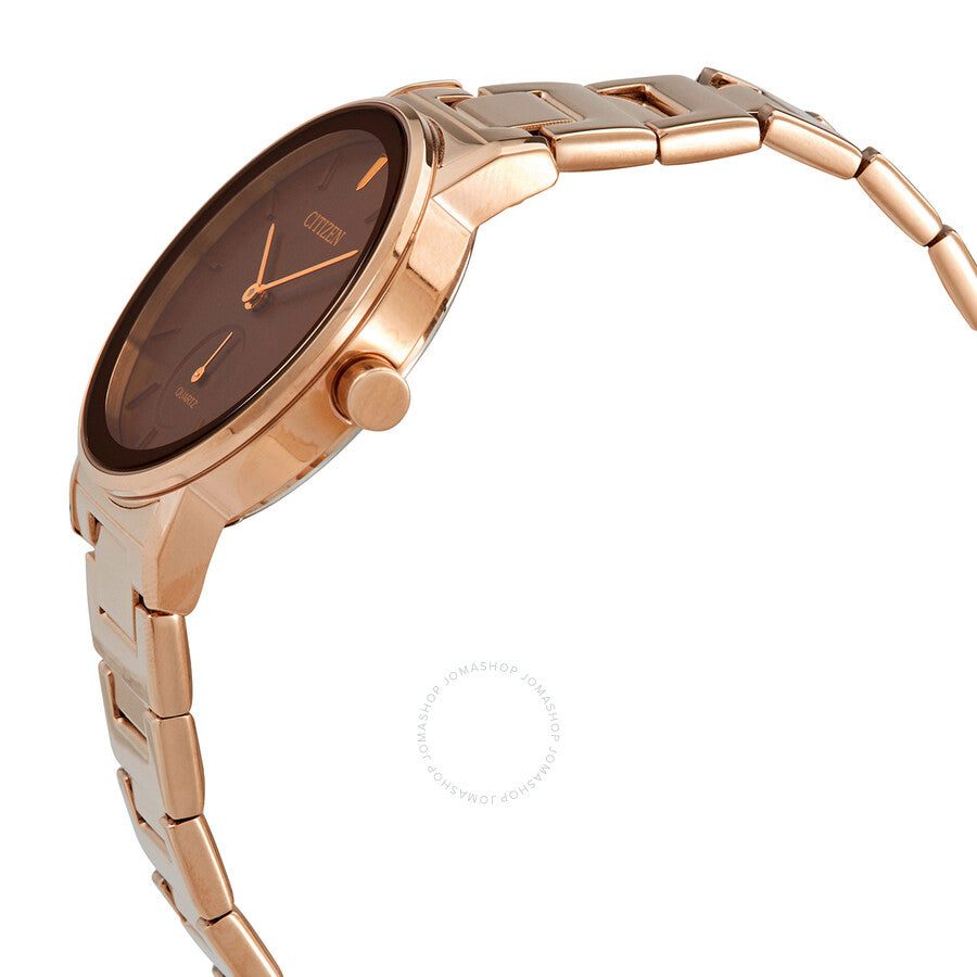 Citizen Quartz Maroon Dial Rose Gold-tone Ladies Watch EQ9063-55X - Dawson Watches #2