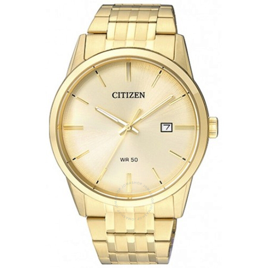 Citizen Quartz Gold Dial Yellow Gold-tone Men's Watch BI5002-57P - Dawson Watches