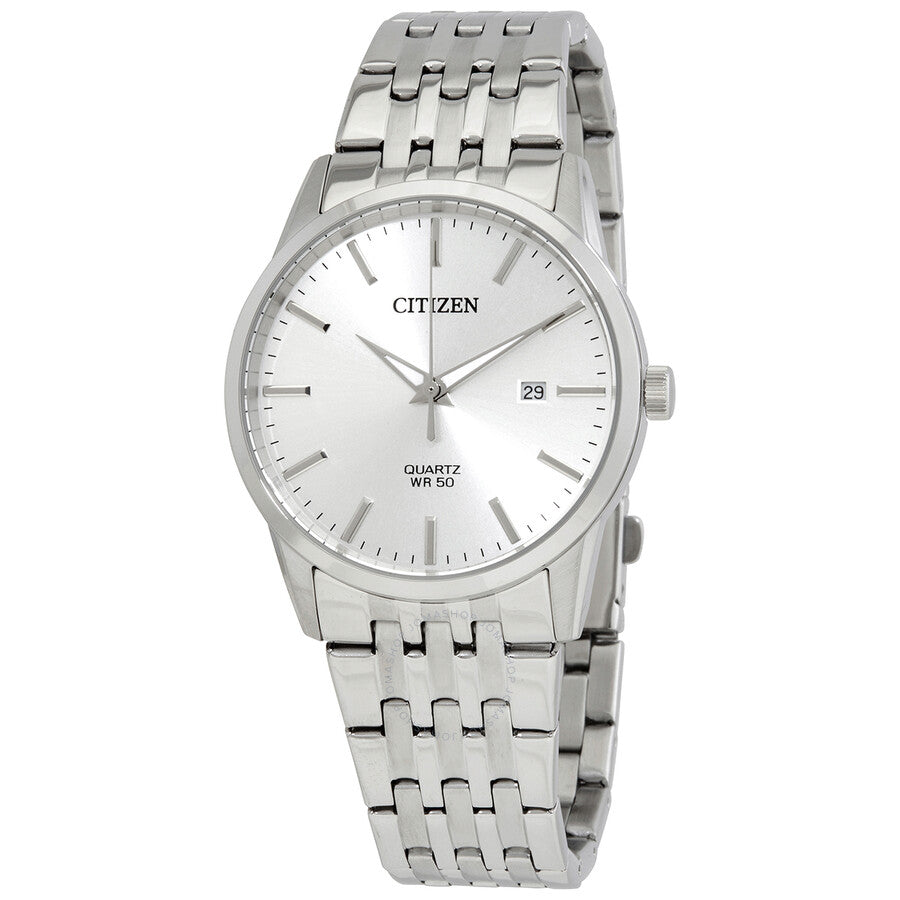 Citizen Quartz Silver Dial Stainless Steel Men's Watch BI5000-87A - Dawson Watches