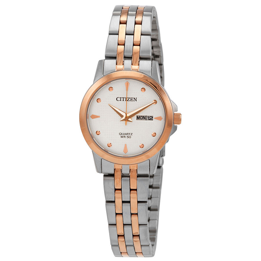 Citizen Quartz Silver Dial Two-tone Ladies Watch EQ0605-53A - Dawson Watches