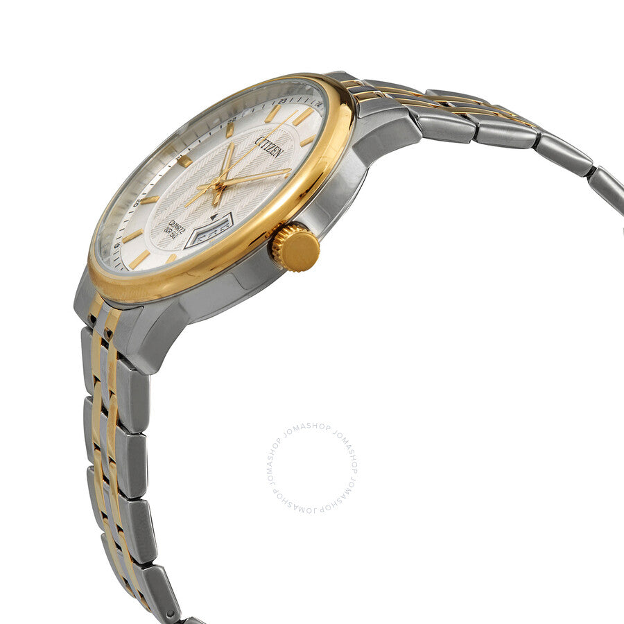 Citizen Quartz Silver Dial Two-tone Men's Watch BI1054-80A - Dawson Watches #2