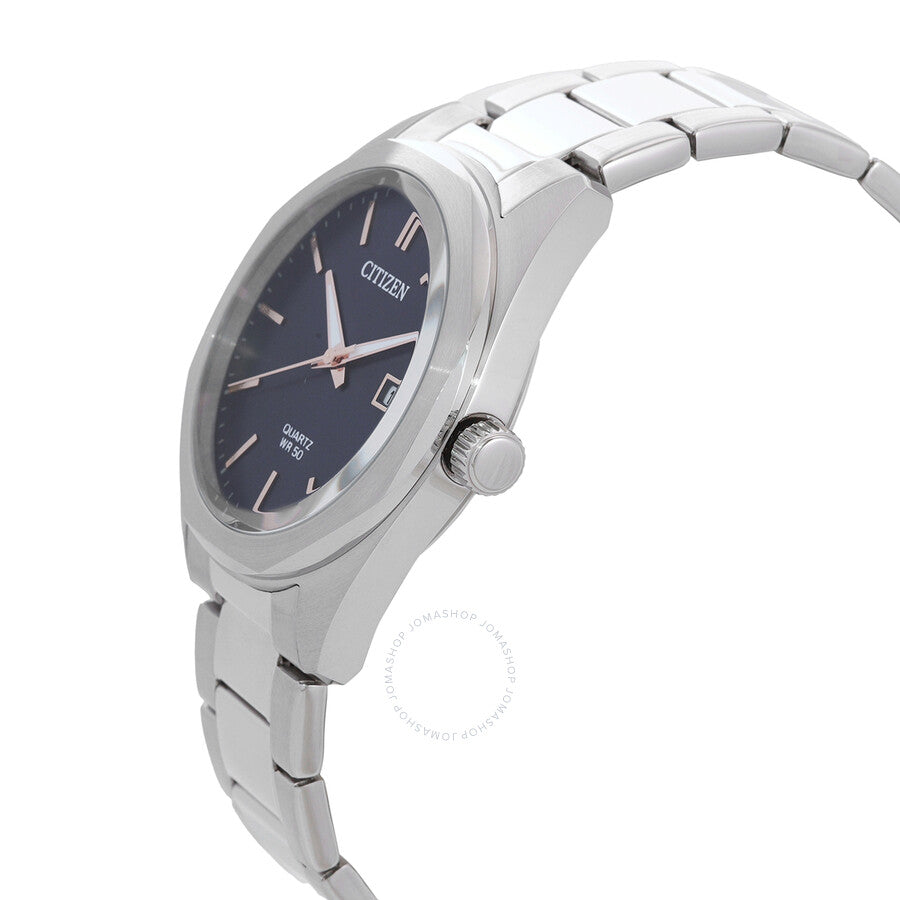 Citizen Quartz Stainless Steel Blue Dial Men's Watch BI5110-54H - Dawson Watches #2
