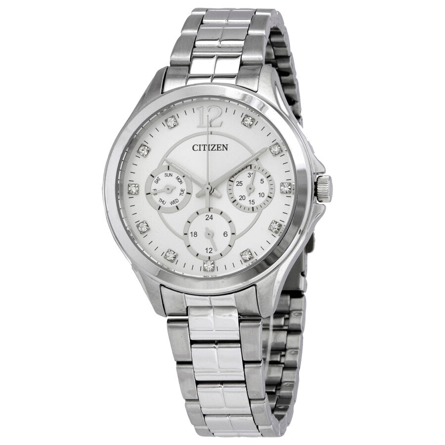 Citizen Quartz White Crystals Dial Ladies Watch ED8140-57A - Dawson Watches