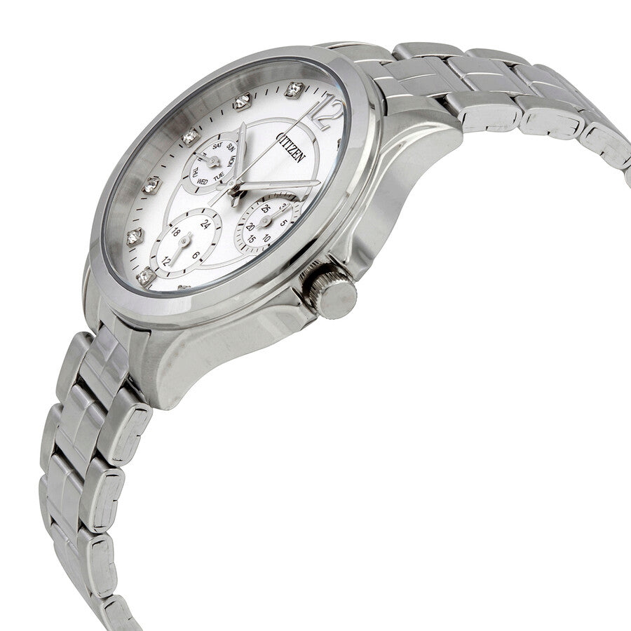 Citizen Quartz White Crystals Dial Ladies Watch ED8140-57A - Dawson Watches #2