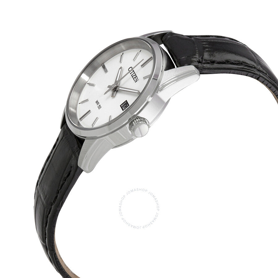 Citizen Quartz White Dial Black Leather Ladies Watch EU6000-06A - Dawson Watches #2