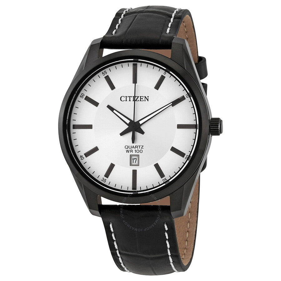 Citizen Quartz White Dial Black-plated Men's Watch BI1035-09A - Dawson Watches
