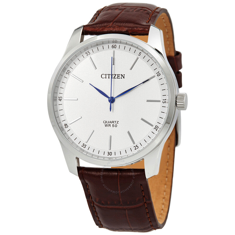 Citizen Quartz White Dial Brown Leather Men's Watch BH5000-08A - Dawson Watches