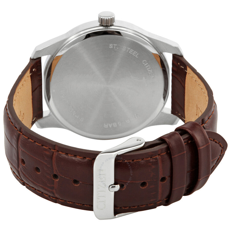 Citizen Quartz White Dial Brown Leather Men's Watch BH5000-08A - Dawson Watches #3