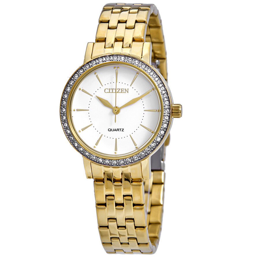 Citizen Quartz White Dial Ladies Watch EL3042-84A - Dawson Watches