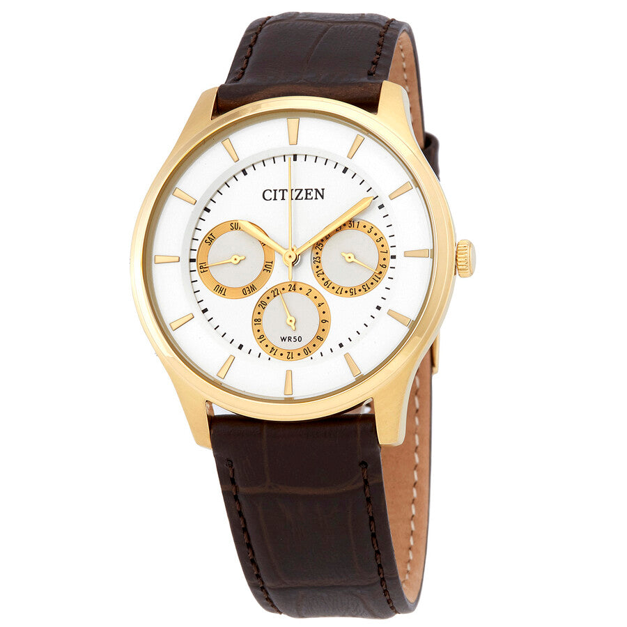 Citizen Quartz White Dial Men's Watch AG8353-05A - Dawson Watches