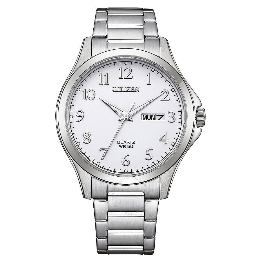 Citizen Quartz White Dial Men's Watch BF2021-82A - Dawson Watches