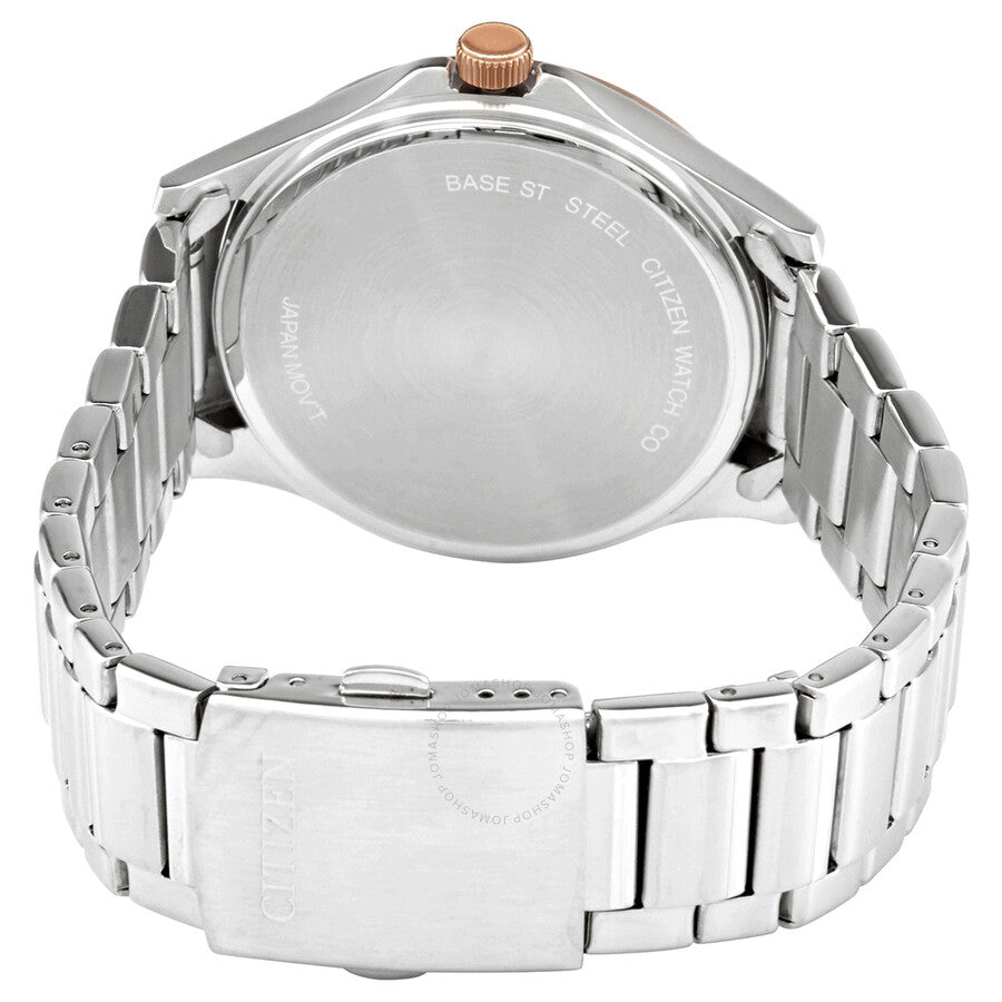 Citizen Quartz White Dial Stainless Steel Men's Watch BF2006-86A - Dawson Watches #3