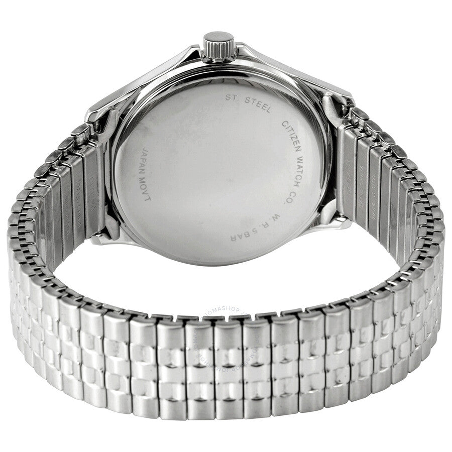 Citizen Quartz White Dial Stainless Steel Men's Watch BF5000-94A - The Watches Men & Co #3